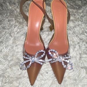 Amina Muaddi Rosie Embellished PVC Pumps 38